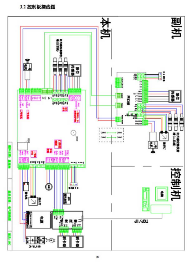 翼閘控制系統(tǒng)接線圖